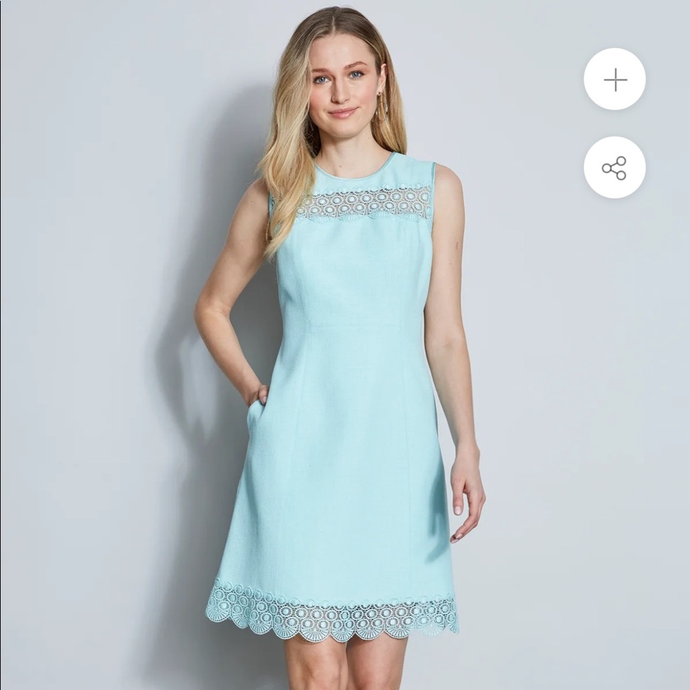Elie Tahari Lace Insert Dress Size 8 NWT